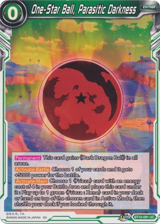 One-Star Ball, Parasitic Darkness (BT10-091) [Rise of the Unison Warrior 2nd Edition] | Pegasus Games WI