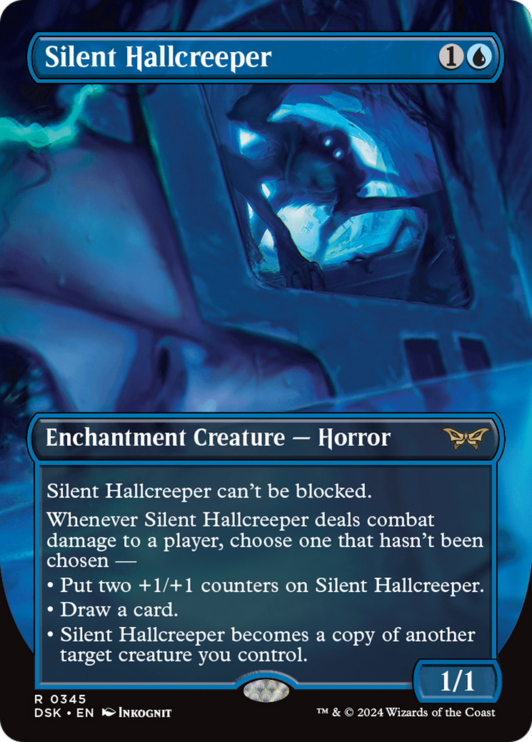 Silent Hallcreeper (Borderless) [Duskmourn: House of Horror] | Pegasus Games WI