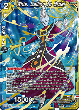 Whis, Calling to Order (BT16-131) [Realm of the Gods] | Pegasus Games WI