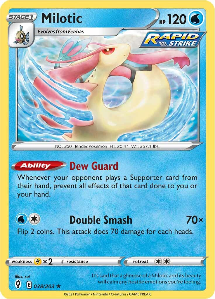 Milotic (038/203) [Sword & Shield: Evolving Skies] | Pegasus Games WI