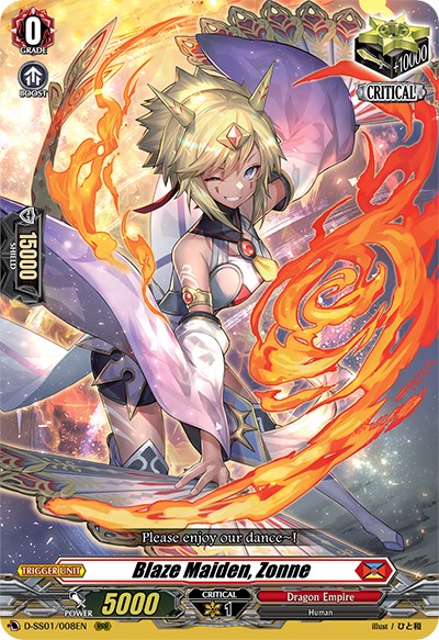 Blaze Maiden, Zonne (D-SS01/008EN) [Festival Collection 2021] | Pegasus Games WI