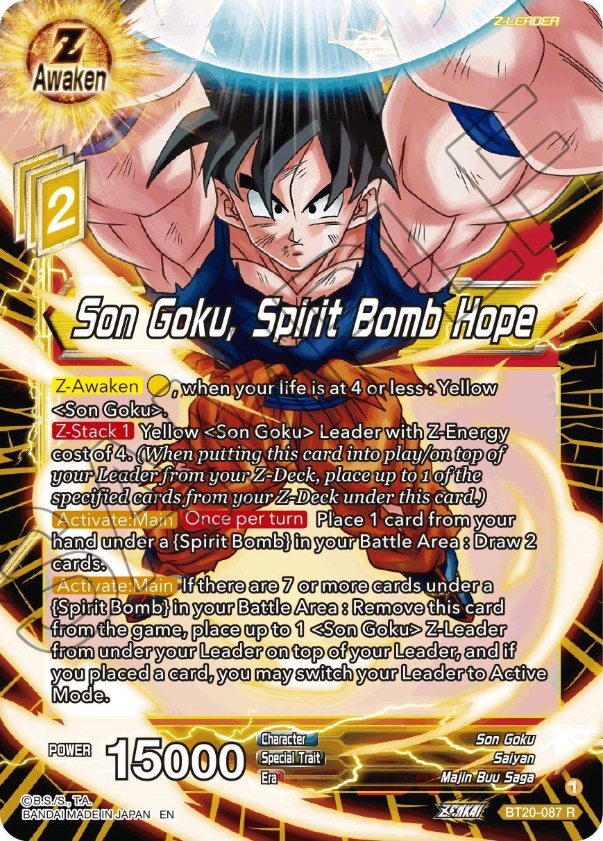 Son Goku, Spirit Bomb Hope (BT20-087) [Power Absorbed] | Pegasus Games WI