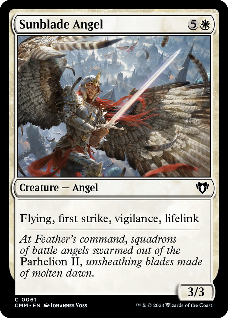 Sunblade Angel [Commander Masters] | Pegasus Games WI