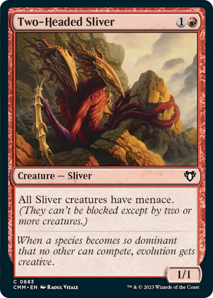 Two-Headed Sliver [Commander Masters] | Pegasus Games WI
