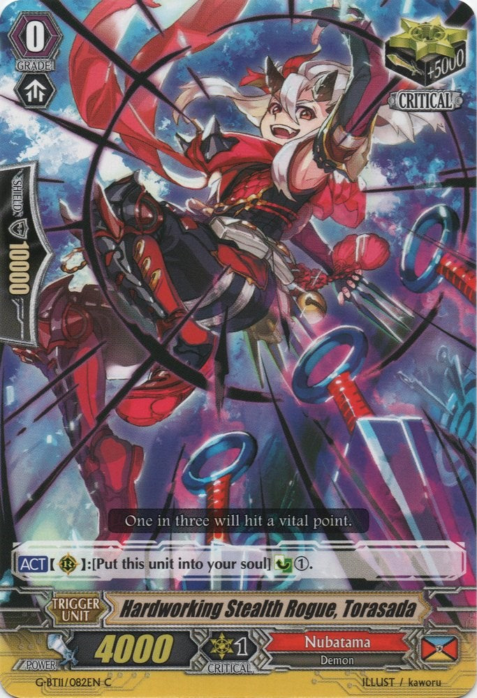 Hardworking Stealth Rogue, Torasada (G-BT11/082EN) [Demonic Advent] | Pegasus Games WI