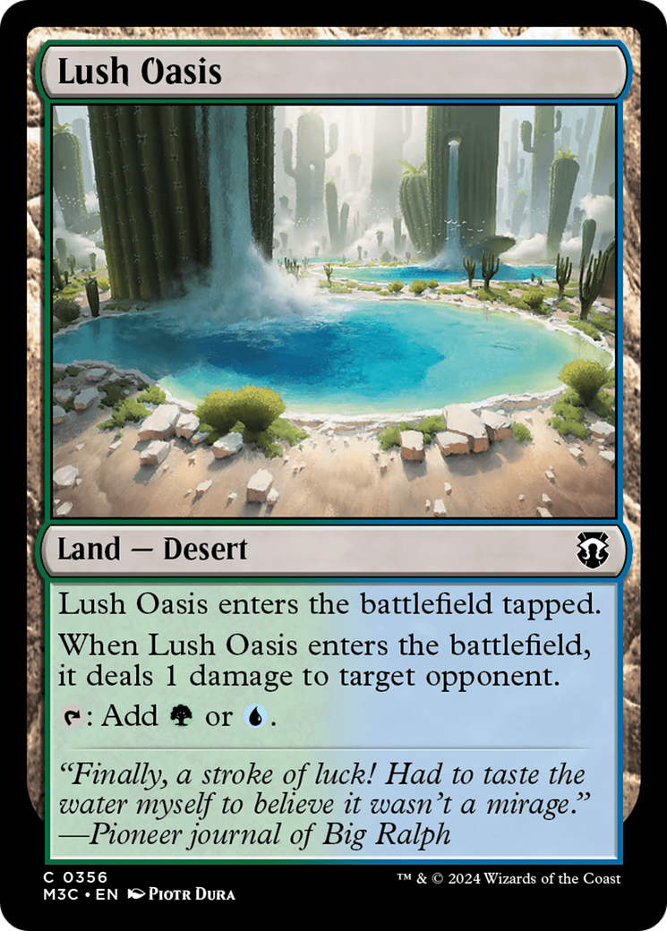 Lush Oasis (Ripple Foil) [Modern Horizons 3 Commander] | Pegasus Games WI