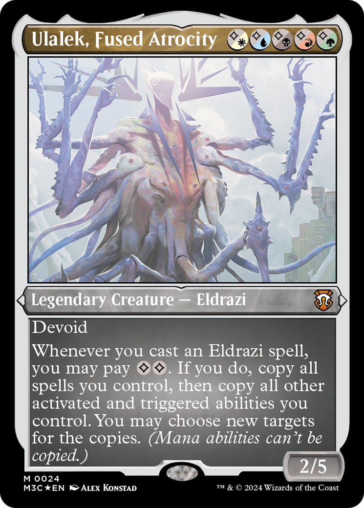 Ulalek, Fused Atrocity (Foil Etched) [Modern Horizons 3 Commander] | Pegasus Games WI