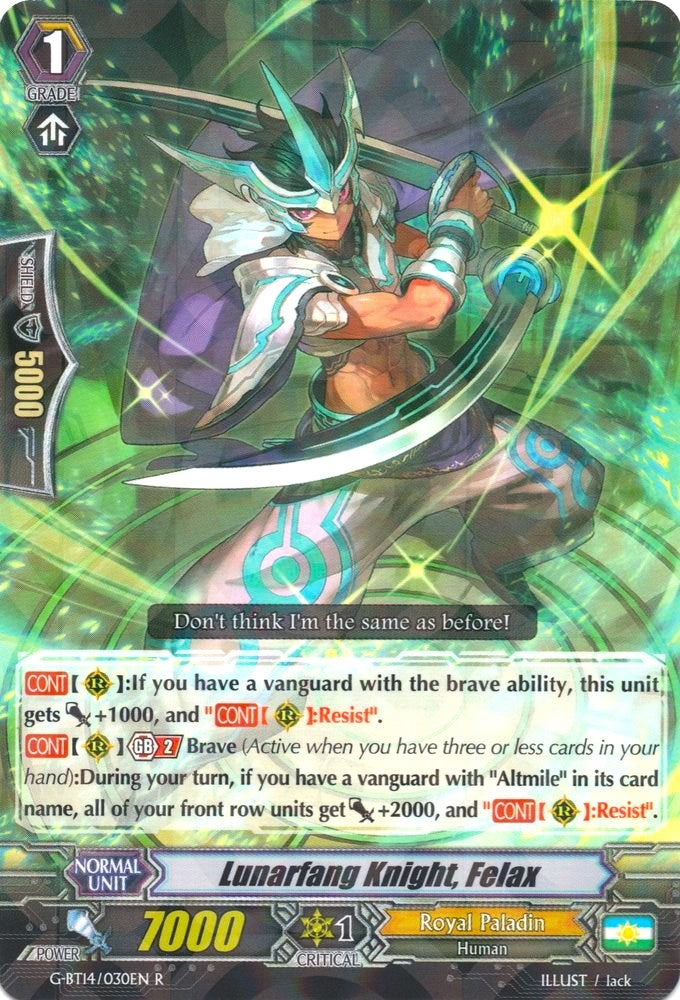 Lunarfang Knight, Felax (G-BT14/030EN) [Divine Dragon Apocrypha] | Pegasus Games WI