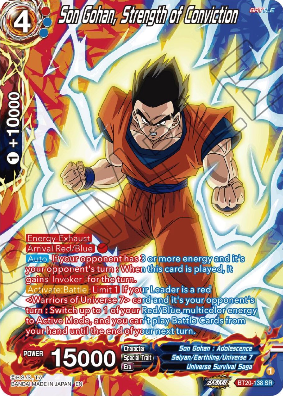 Son Gohan, Strength of Conviction (Silver Foil) (BT20-138) [Power Absorbed] | Pegasus Games WI