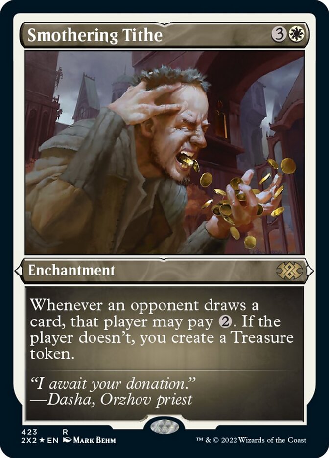 Smothering Tithe (Foil Etched) [Double Masters 2022] | Pegasus Games WI