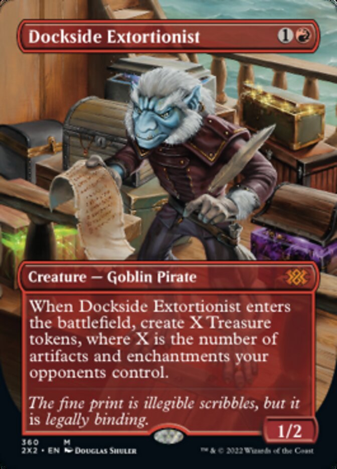 Dockside Extortionist (Borderless Alternate Art) [Double Masters 2022] | Pegasus Games WI