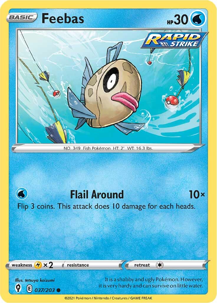 Feebas (037/203) [Sword & Shield: Evolving Skies] | Pegasus Games WI