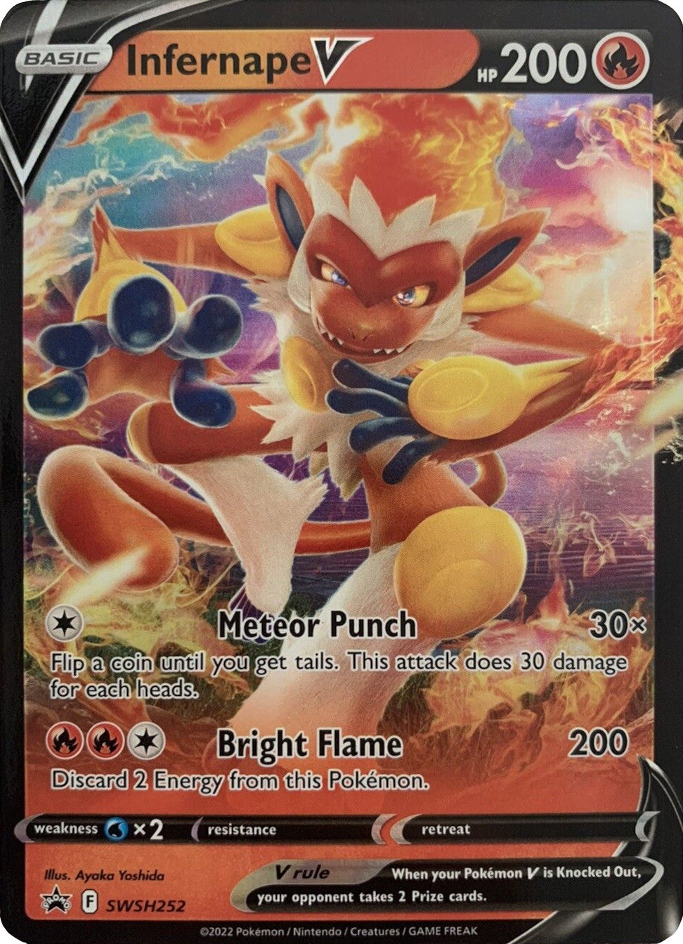 Infernape V (SWSH252) [Sword & Shield: Black Star Promos] | Pegasus Games WI