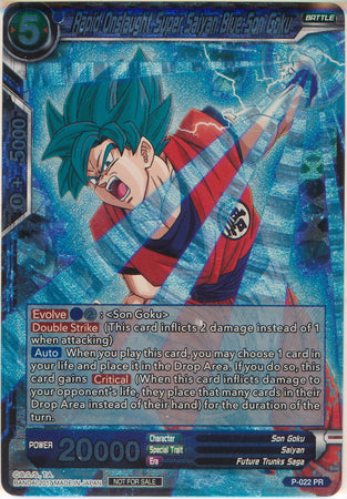 Rapid Onslaught Super Saiyan Blue Son Goku (P-022) [Promotion Cards] | Pegasus Games WI