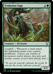 Evolution Sage [Phyrexia: All Will Be One Commander] | Pegasus Games WI