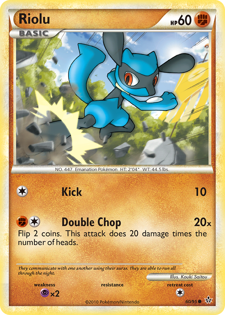 Riolu (60/95) [HeartGold & SoulSilver: Unleashed] | Pegasus Games WI