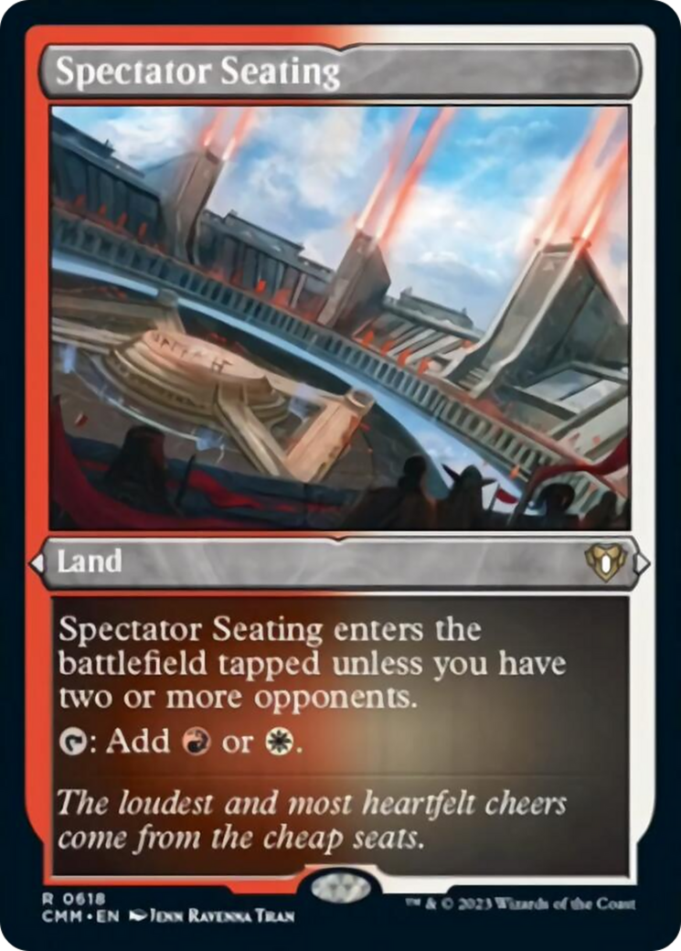 Spectator Seating (Foil Etched) [Commander Masters] | Pegasus Games WI