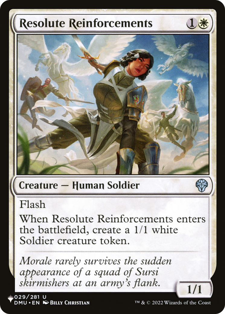 Resolute Reinforcements [The List Reprints] | Pegasus Games WI