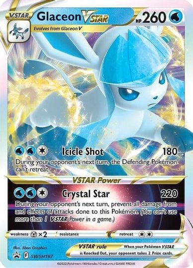 Glaceon VSTAR (SWSH197) (Jumbo Card) [Sword & Shield: Black Star Promos] | Pegasus Games WI