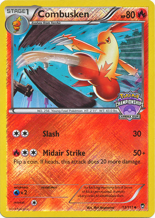 Combusken (13/111) (States Championship Promo) [XY: Furious Fists] | Pegasus Games WI