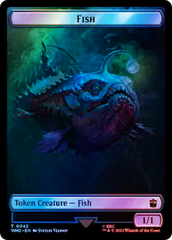 Fish // Clue (0053) Double-Sided Token (Surge Foil) [Doctor Who Tokens] | Pegasus Games WI