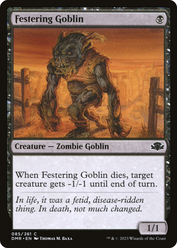 Festering Goblin [Dominaria Remastered] | Pegasus Games WI