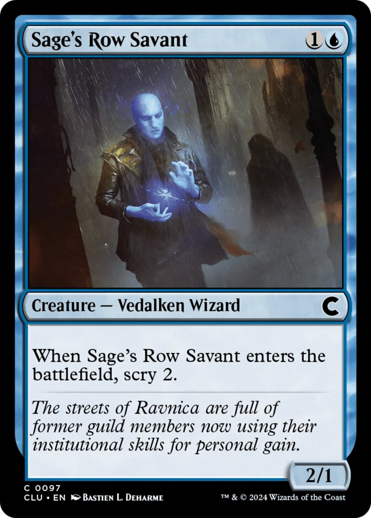Sage's Row Savant [Ravnica: Clue Edition] | Pegasus Games WI
