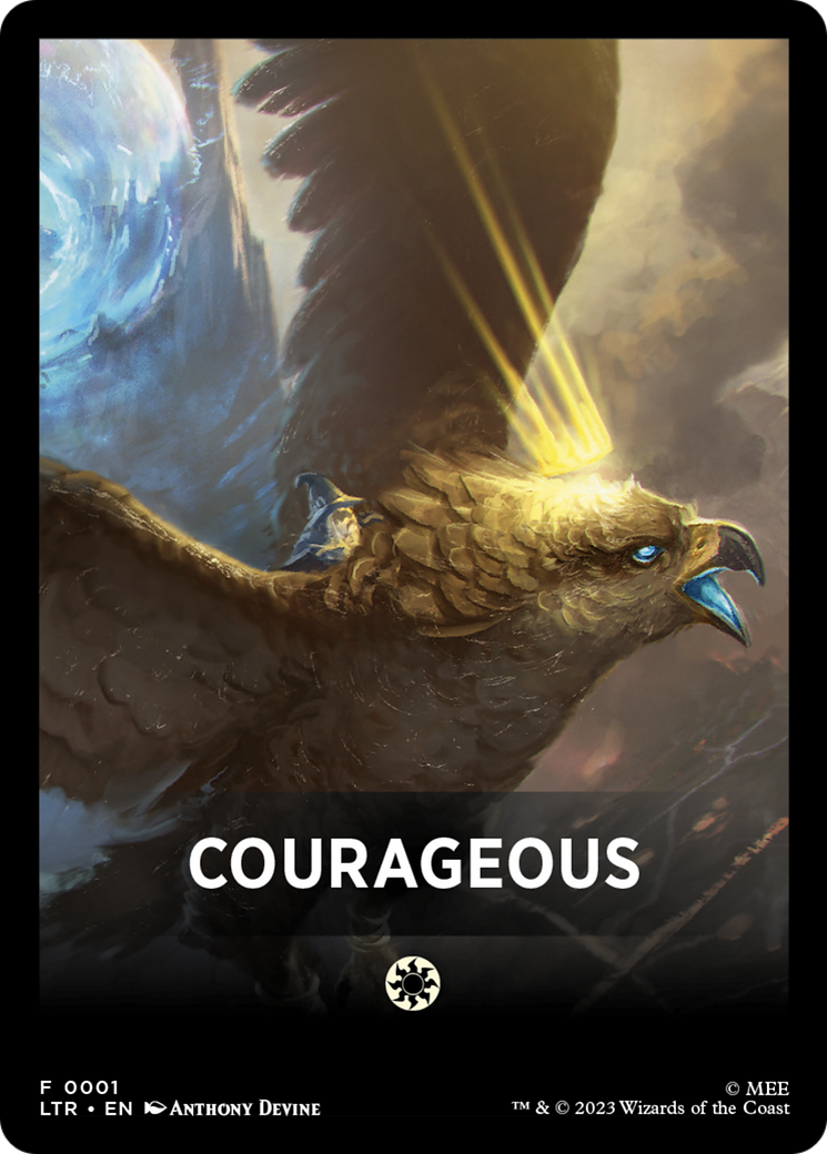 Courageous Theme Card [The Lord of the Rings: Tales of Middle-Earth Tokens] | Pegasus Games WI