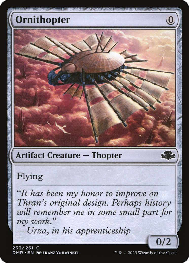 Ornithopter [Dominaria Remastered] | Pegasus Games WI