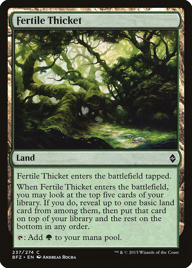 Fertile Thicket [Battle for Zendikar] | Pegasus Games WI