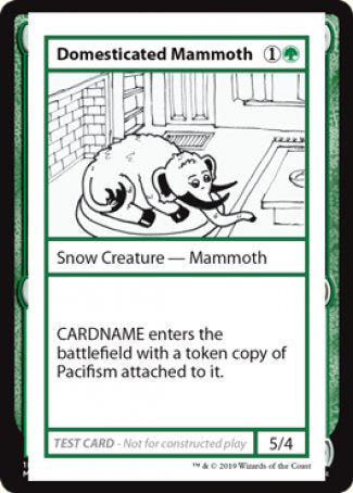 Domesticated Mammoth (2021 Edition) [Mystery Booster Playtest Cards] | Pegasus Games WI