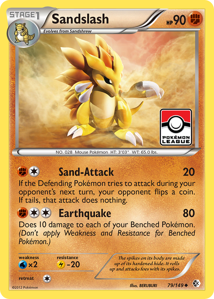 Sandslash (79/149) [Black & White: Boundaries Crossed] | Pegasus Games WI