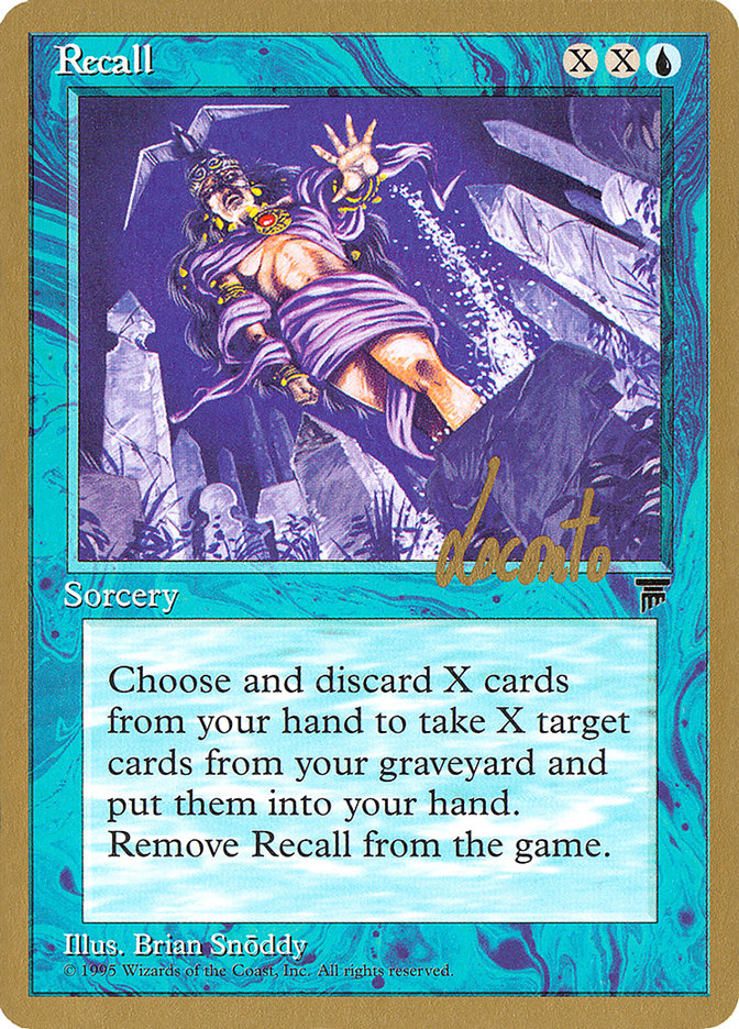 Recall (Michael Loconto) [Pro Tour Collector Set] | Pegasus Games WI