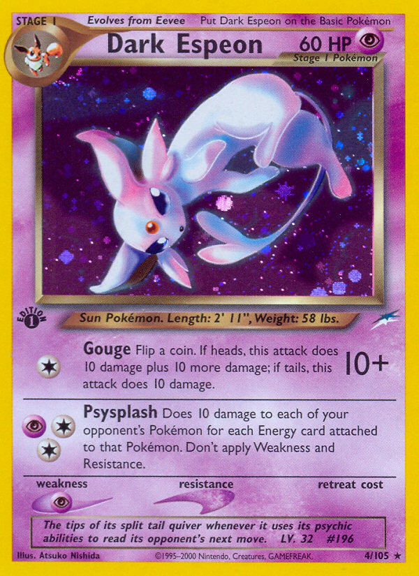 Dark Espeon (4/105) [Neo Destiny 1st Edition] | Pegasus Games WI