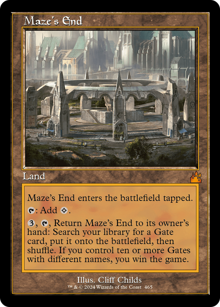 Maze's End (Retro Frame) [Ravnica Remastered] | Pegasus Games WI