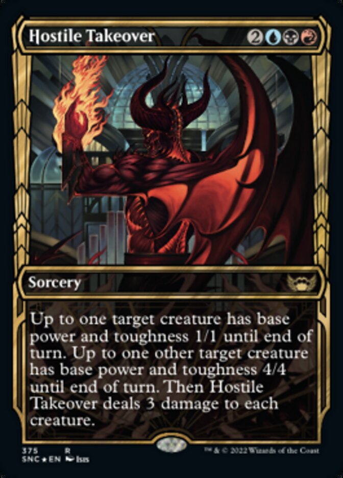 Hostile Takeover (Showcase Golden Age Gilded Foil) [Streets of New Capenna] | Pegasus Games WI