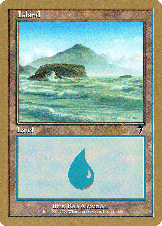 Island (cr333) (Carlos Romao) [World Championship Decks 2002] | Pegasus Games WI