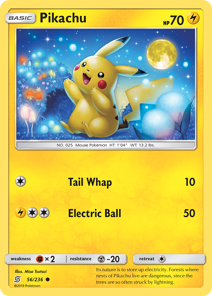 Pikachu (56/236) [Sun & Moon: Unified Minds] | Pegasus Games WI