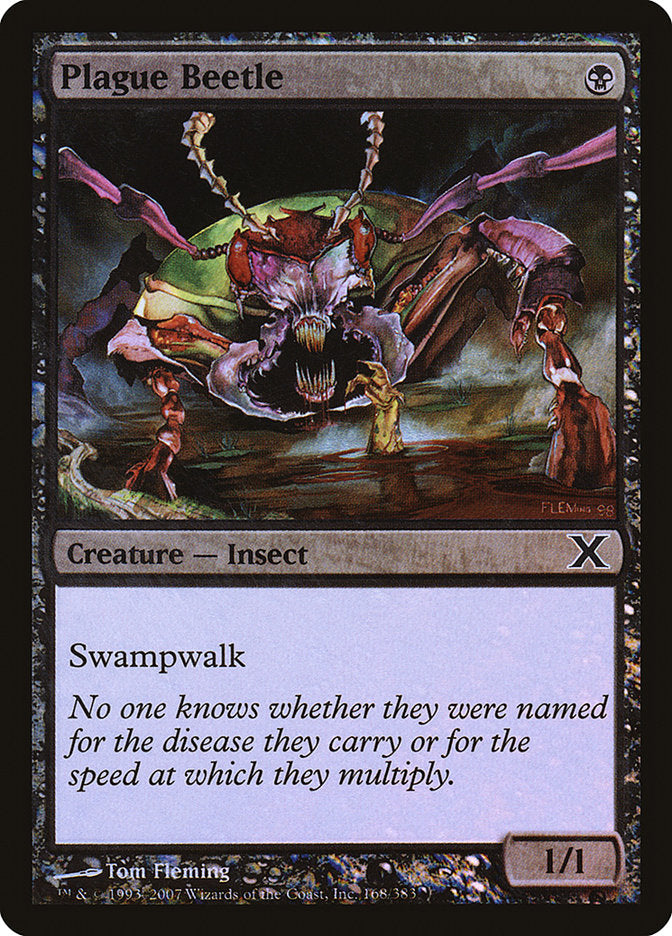 Plague Beetle (Premium Foil) [Tenth Edition] | Pegasus Games WI