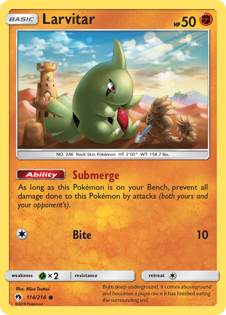 Larvitar (114/214) [Sun & Moon: Lost Thunder] | Pegasus Games WI