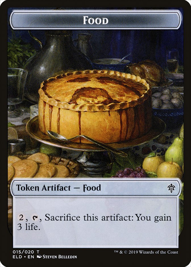 Mouse // Food (15) Double-Sided Token [Throne of Eldraine Tokens] | Pegasus Games WI