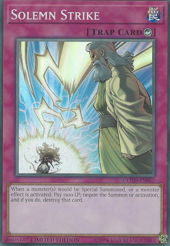 Solemn Strike [COTD-ENSE2] Super Rare | Pegasus Games WI