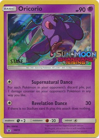 Oricorio (SM19) (Staff Prerelease Promo) [Sun & Moon: Black Star Promos] | Pegasus Games WI