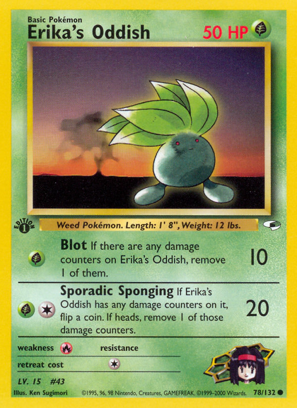 Erika's Oddish (78/132) [Gym Heroes 1st Edition] | Pegasus Games WI