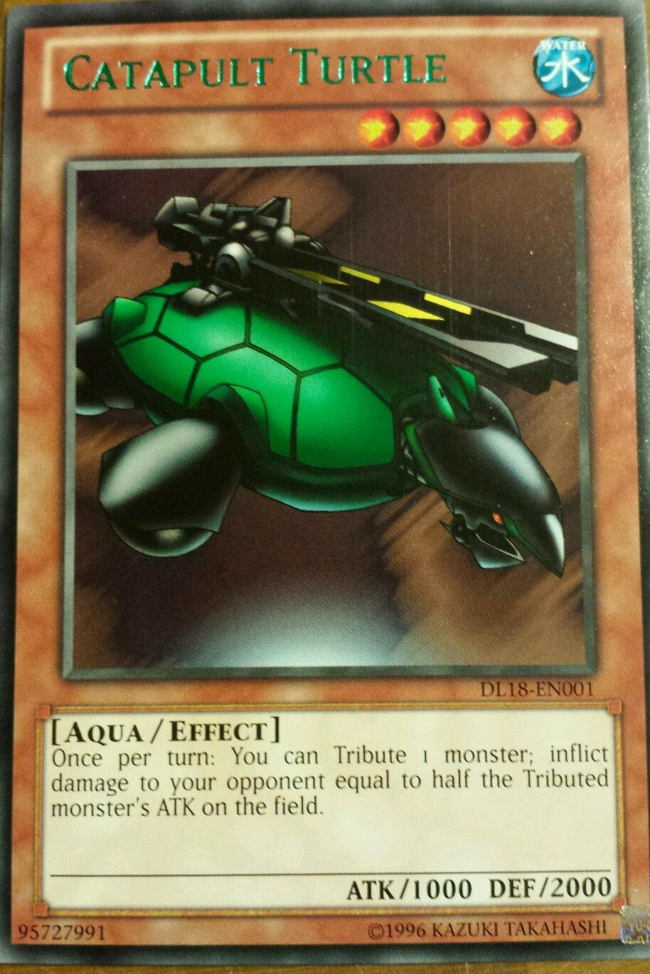 Catapult Turtle (Green) [DL18-EN001] Rare | Pegasus Games WI