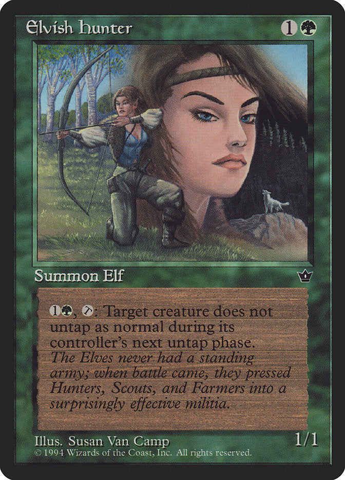 Elvish Hunter (Susan Van Camp) [Fallen Empires] | Pegasus Games WI