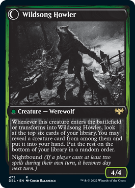 Howlpack Piper // Wildsong Howler [Innistrad: Double Feature] | Pegasus Games WI