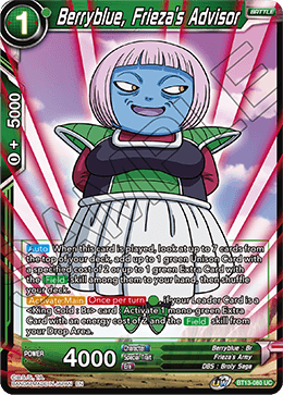 Berryblue, Frieza's Advisor (Uncommon) [BT13-080] | Pegasus Games WI