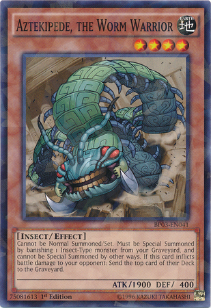 Aztekipede, the Worm Warrior (Shatterfoil) [BP03-EN041] Rare | Pegasus Games WI