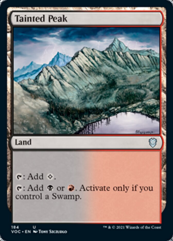 Tainted Peak [Innistrad: Crimson Vow Commander] | Pegasus Games WI